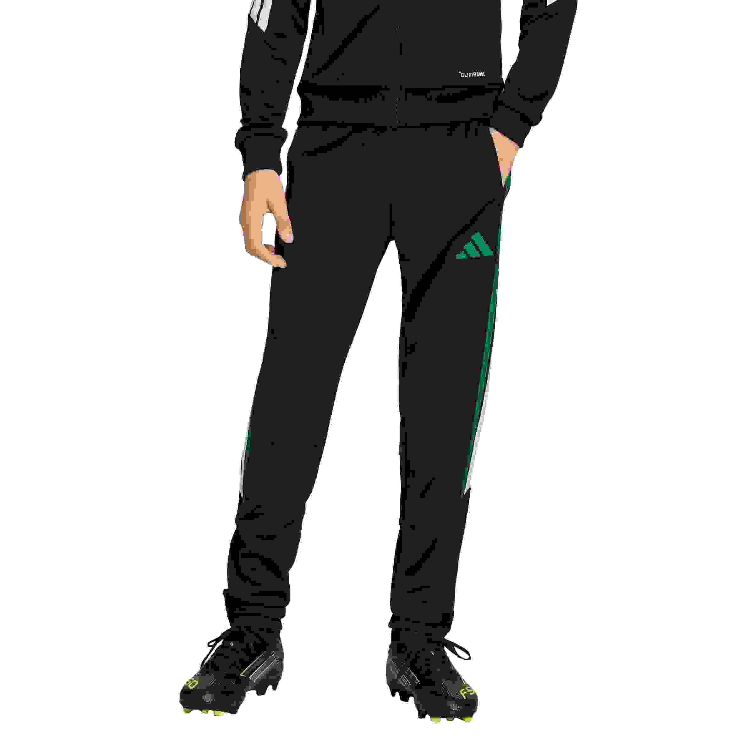 adidas Tiro 26 League Big Boys' Black/Green Soccer Training Pants